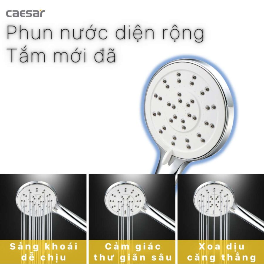 Tay sen tắm 3 chế độ Caesar SH237V