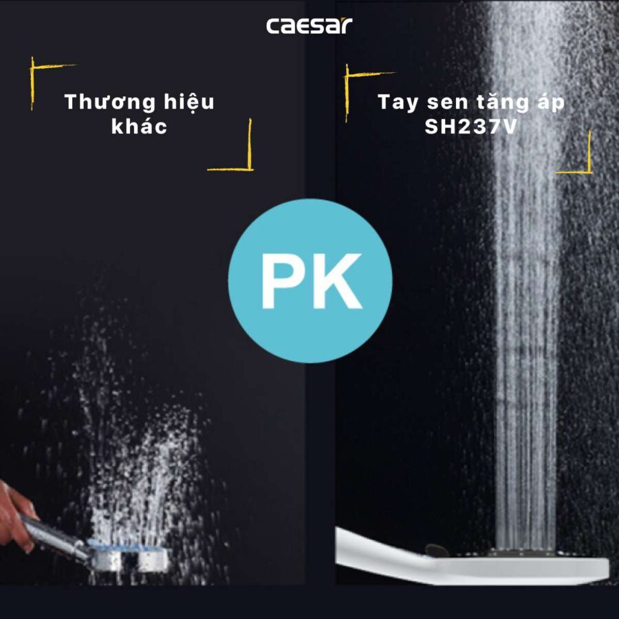 Tay sen tắm 3 chế độ Caesar SH237V