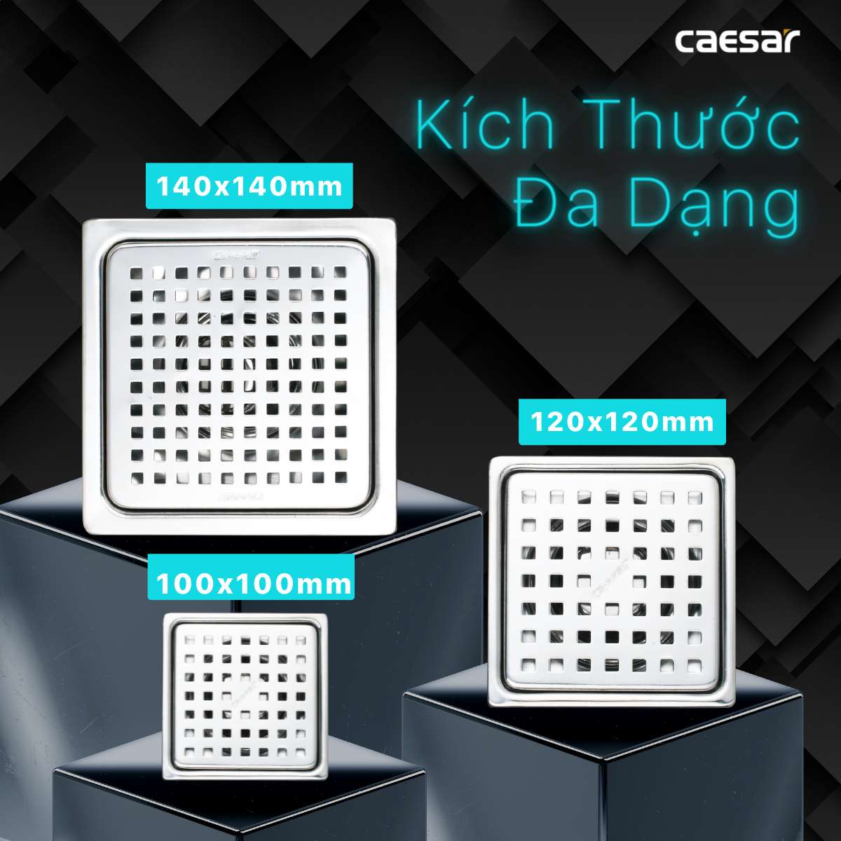 Phễu thoát sàn Caesar ST1212L
