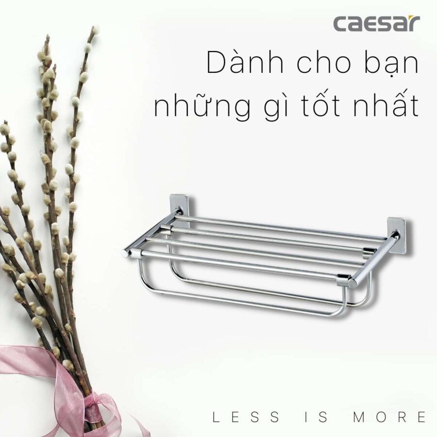 Kệ treo khăn inox Caesar ST881