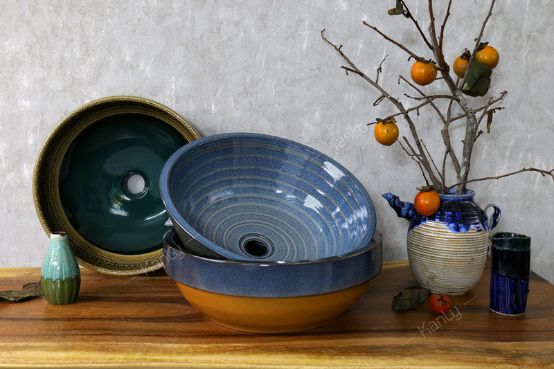 Chậu lavabo đặt bàn Kanly bằng sứ SU142