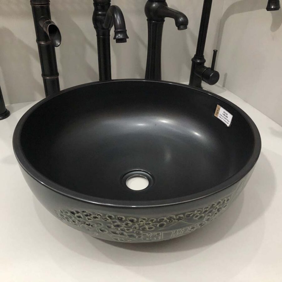 Chậu lavabo đặt bàn Kanly bằng sứ SU142
