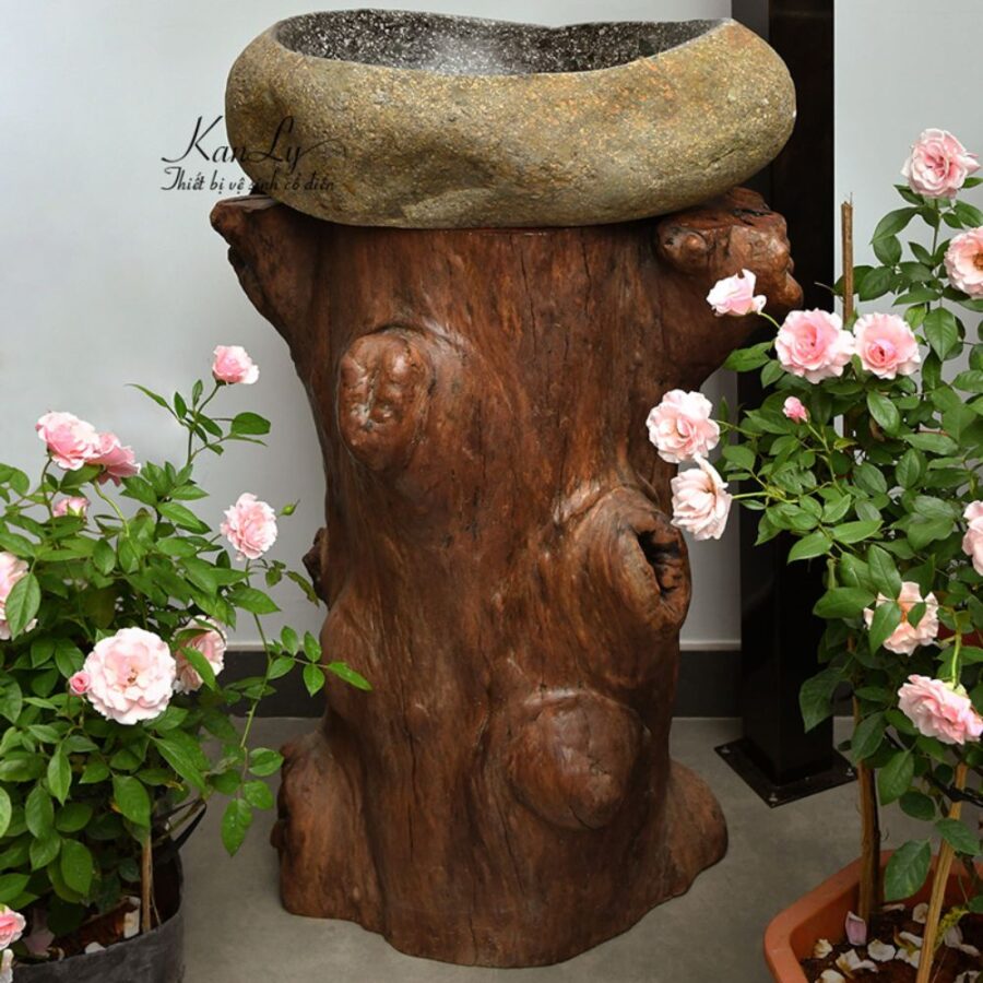 Trụ gỗ để lavabo Kanly TG02