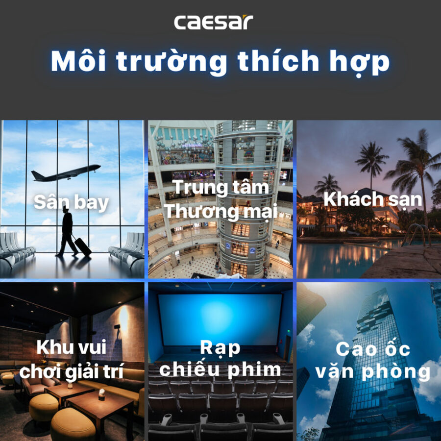 Bồn tiểu nam đặt sàn kèm van xả cảm ứng Caesar U0239+A654