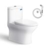 Bồn cầu 1 khối Viglacera V37M nắp êm (+ vòi xịt VG826)