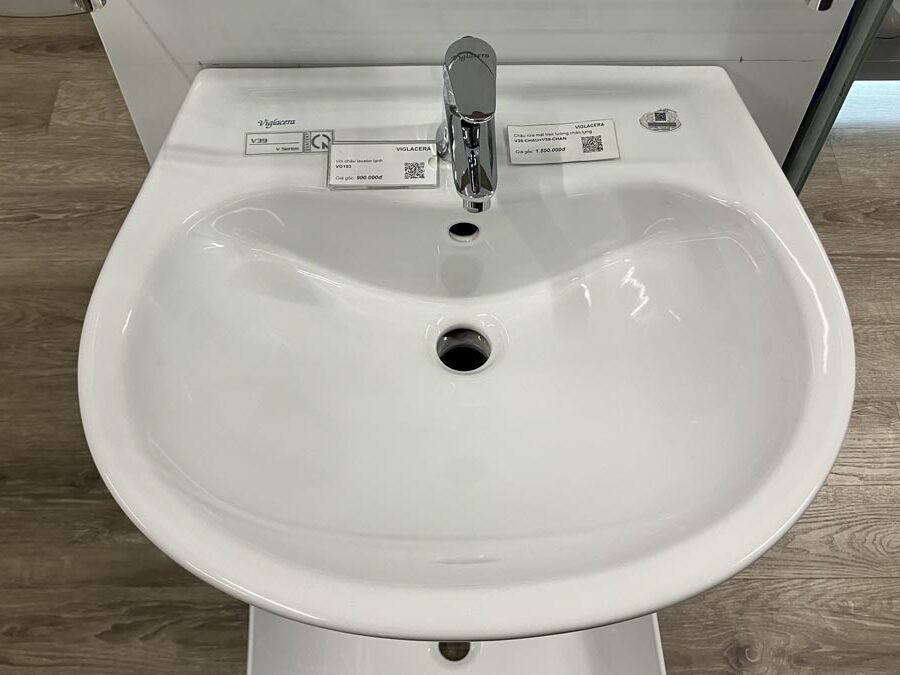 Chậu rửa lavabo treo tường Viglacera V39