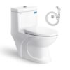 Bồn cầu 1 khối Viglacera V39M nắp êm xả xoáy (+ vòi xịt VG826)