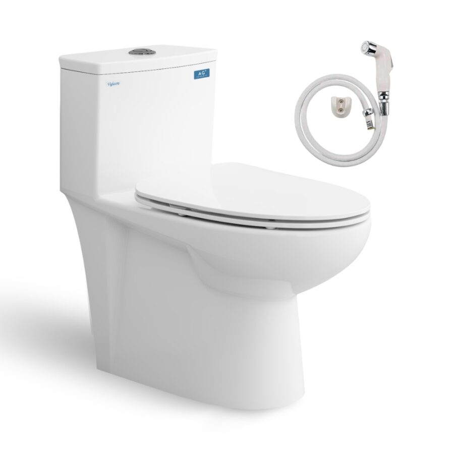 Bồn cầu 1 khối nắp êm Viglacera V819 (+ vòi xịt VG826)