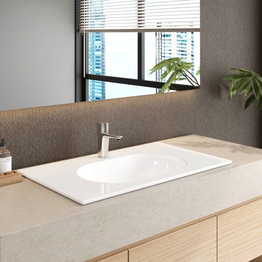 Chậu lavabo đặt bàn Viglacera CB69