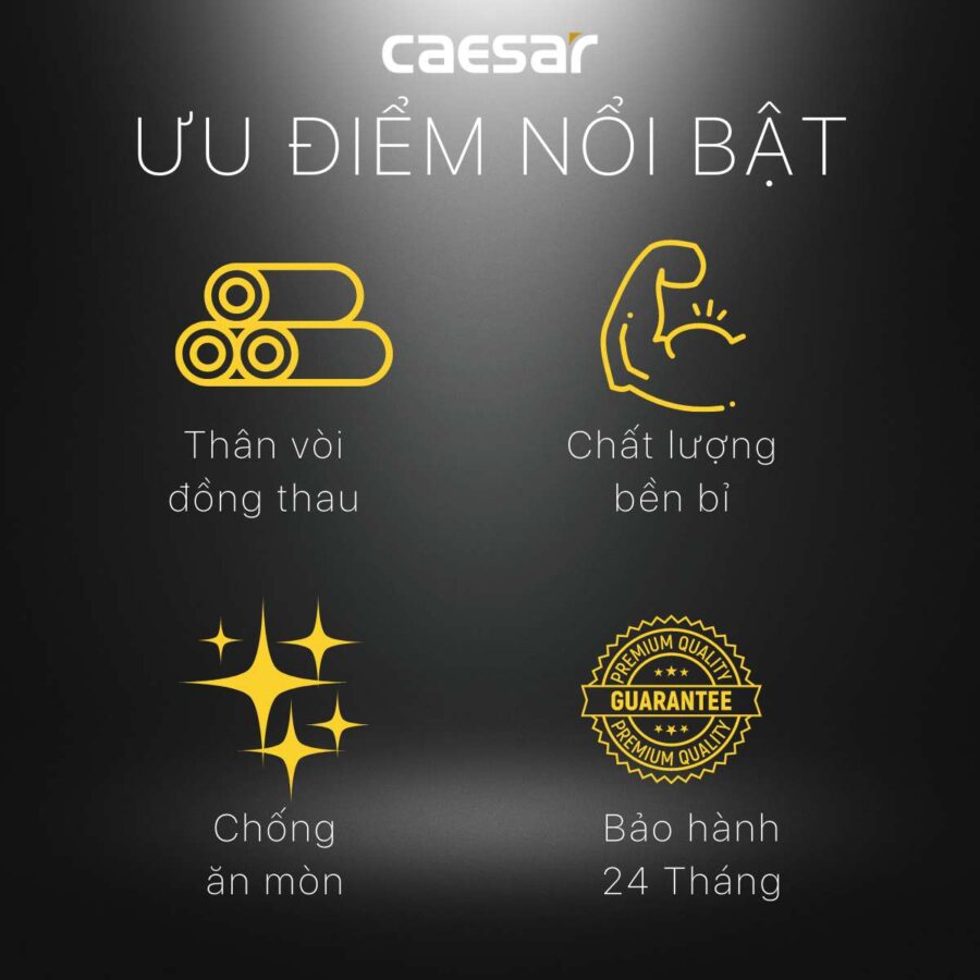 Vòi nước lạnh gắn tường Caesar W035-1 (W0351)