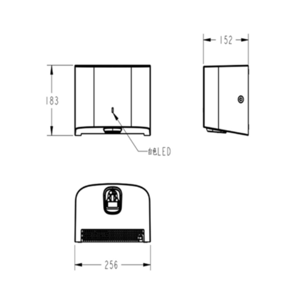 Máy sấy tay xám American Standard WF-7267 (WF7267) (1072679990)