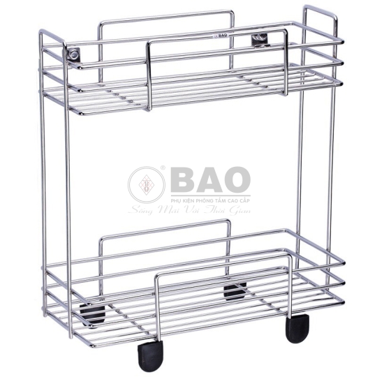 KỆ DÂY INOX CHỮ NHẬT HAI TẦNG BN650