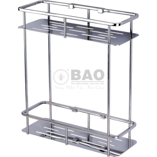 KỆ INOX CHỮ NHẬT HAI TẦNG BN720