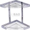KỆ GÓC DÂY INOX HAI TẦNG BN620