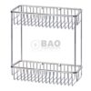 KỆ DÂY INOX CHỮ NHẬT HAI TẦNG BN420