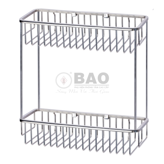 KỆ DÂY INOX CHỮ NHẬT HAI TẦNG BN420