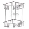 KỆ GÓC DÂY INOX HAI TẦNG BN520