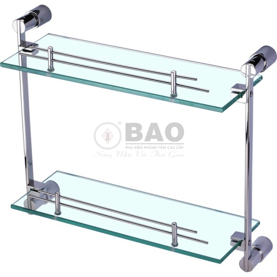 KỆ KÍNH PHÒNG TẮM HAI TẦNG BN500