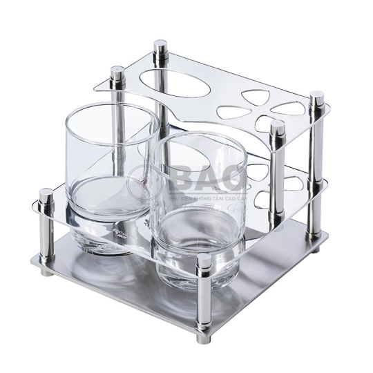 KỆ ĐỂ LY INOX 304 KL300A