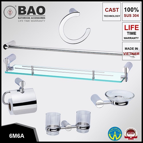 Bộ phụ kiện phòng tắm Bao 6M6A